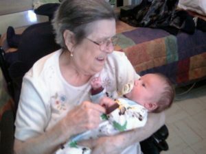 Auntie Phyllis  and her great grandchild